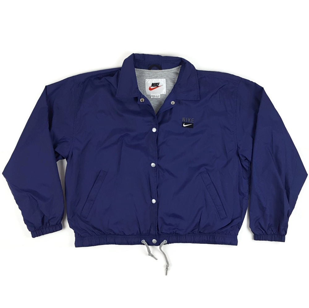 Vintage 90s Nike Snap Button Windbreaker Jacket